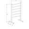 Anzzi Riposte 6-Bar Floor Mounted Towel Warmer Rack, Polished Chrome TW-AZ102CH - alternate 2
